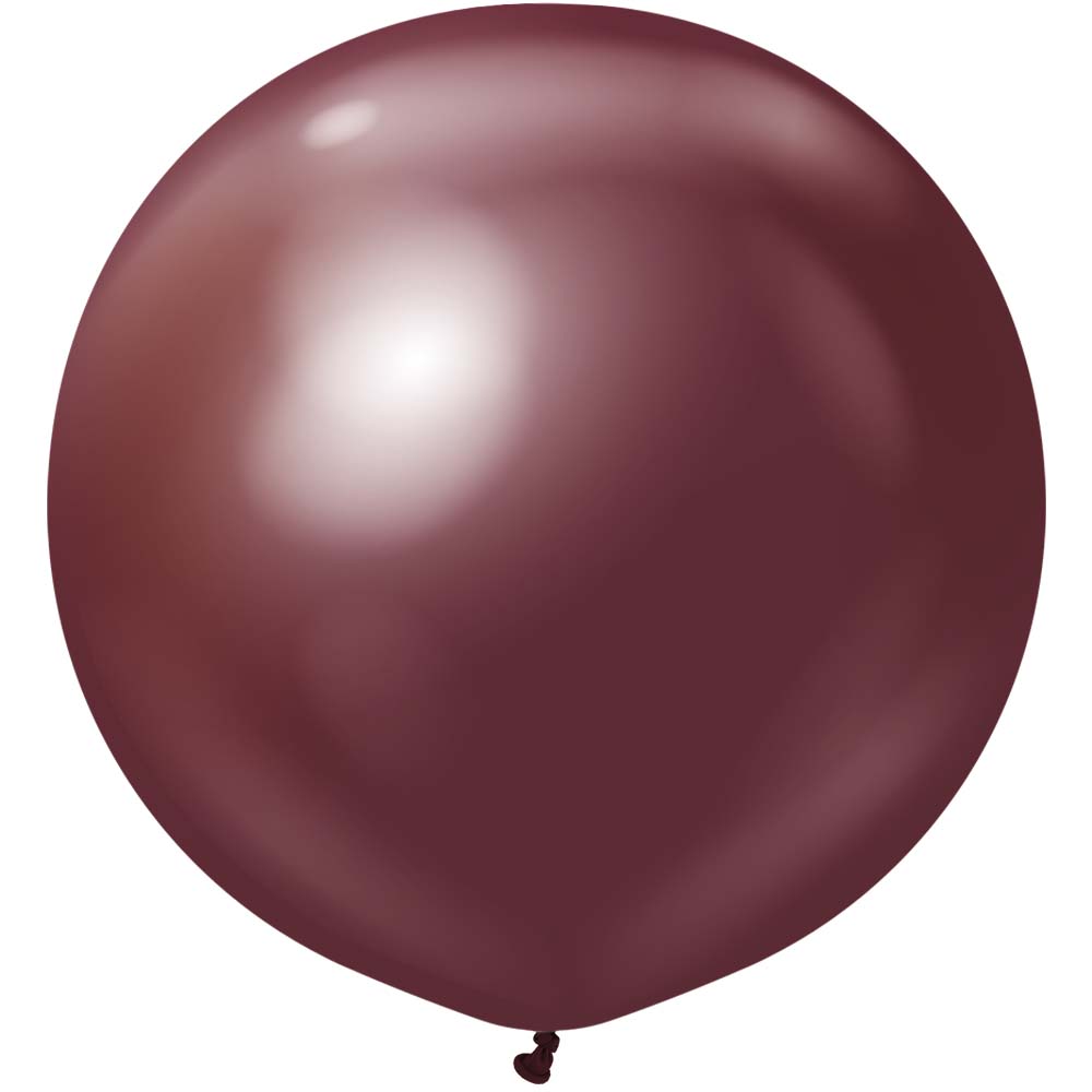 Latex Balloons 36 Inch Kalisan Mirror Burgundy