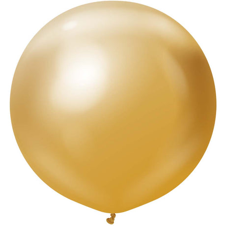 Latex Balloons 36 Inch Kalisan Mirror Gold