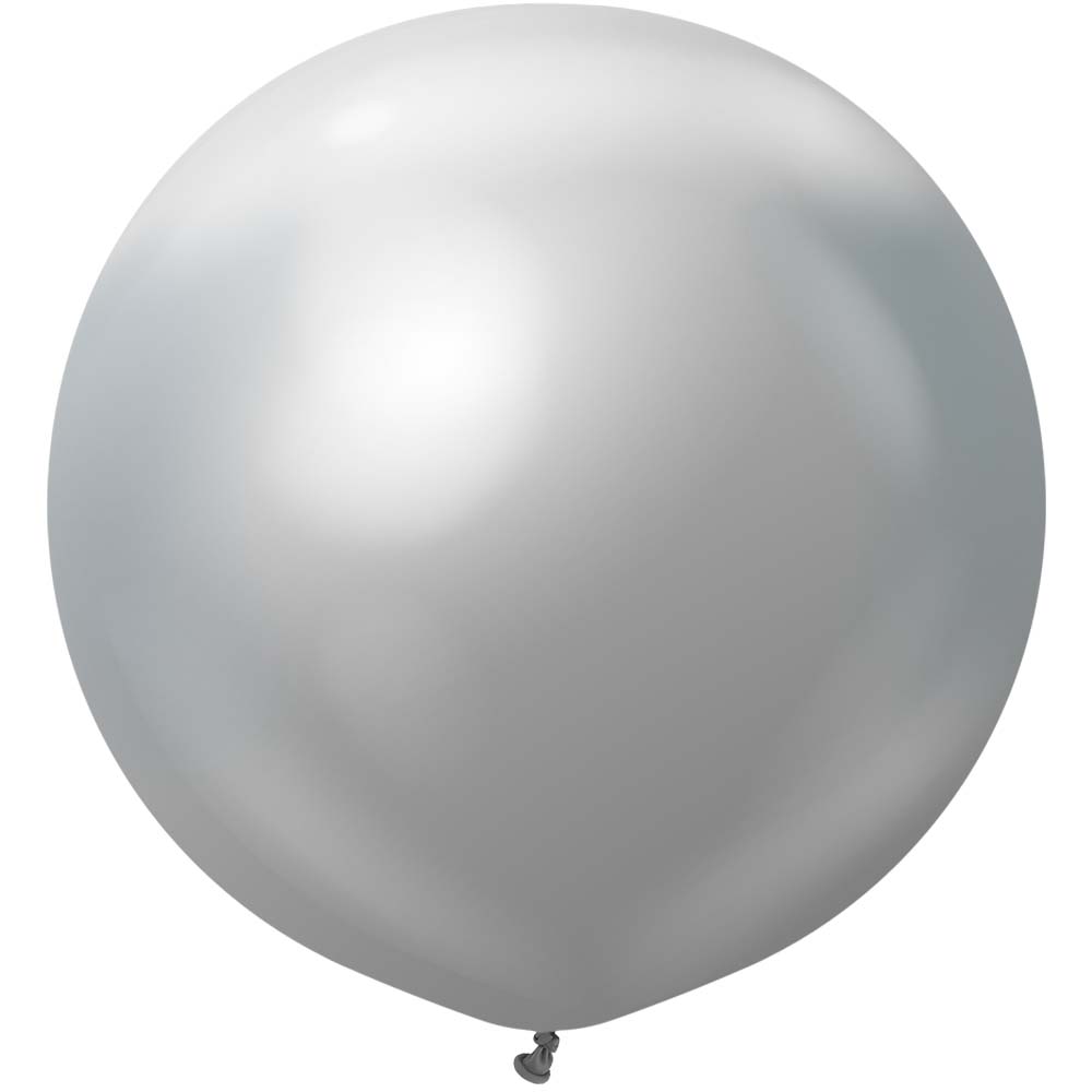 Latex Balloons 36 Inch Mirror Silver