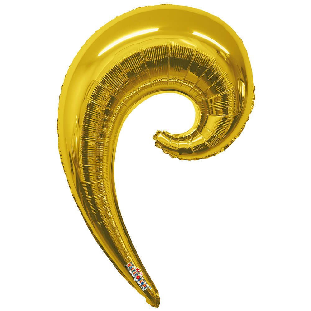 Foil Balloon 36 Inch Kurly Wave Gold