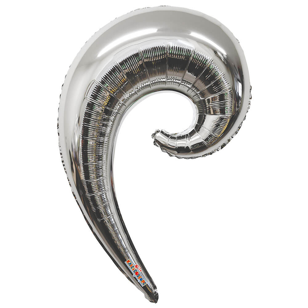 Foil Balloon 36 Inch Kurly Wave Silver