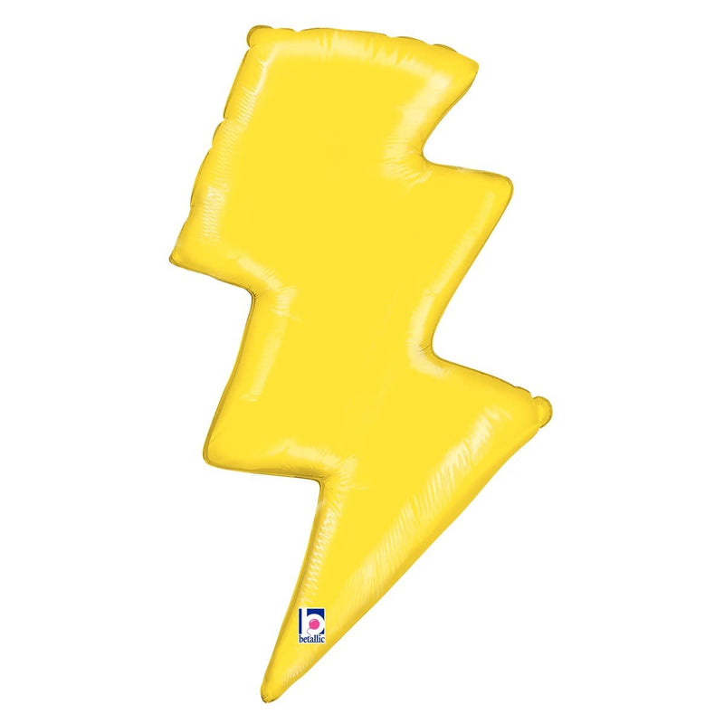 Lightning Bolt Foil Balloon 36 Inch