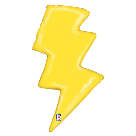Lightning Bolt Foil Balloon 36 Inch