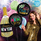 Foil Balloon New Year Champagne