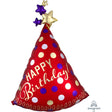 Foil Balloon Red Satin Party Hat