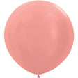 36 Inch Metallic Rose Gold Latex Balloons