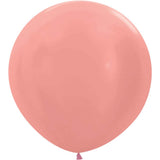 36 Inch Metallic Rose Gold Latex Balloons
