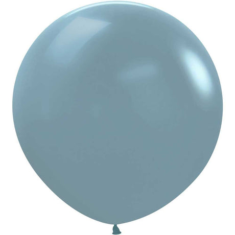 36 Inch Latex Balloons Pastel Dusk Blue