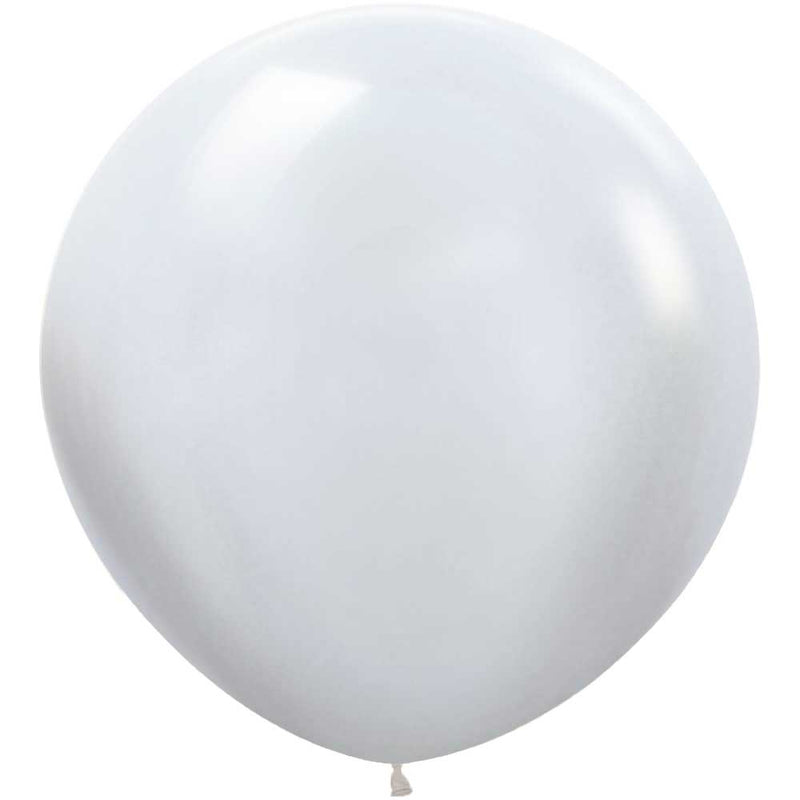 36 Inch Latex Balloons Pearl White
