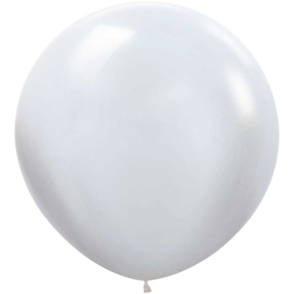 36 Inch Latex Balloons Pearl White