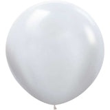 36 Inch Latex Balloons Pearl White