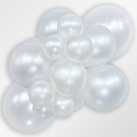 36 Inch Latex Balloons Pearl White
