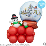 Foil Balloon 36 Inch Snow Globe
