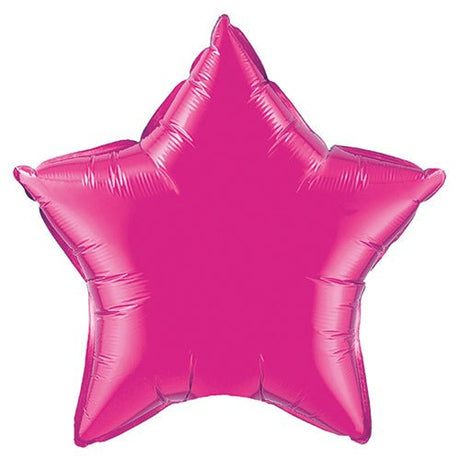 Foil Balloon 36 Inch Magenta Star