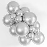Latex Balloons 17 Inch TUFTEX Silvery