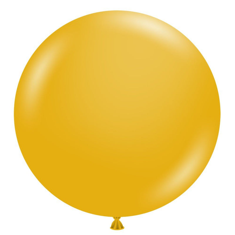 Latex Balloons 36 Inch TUFTEX Mustard