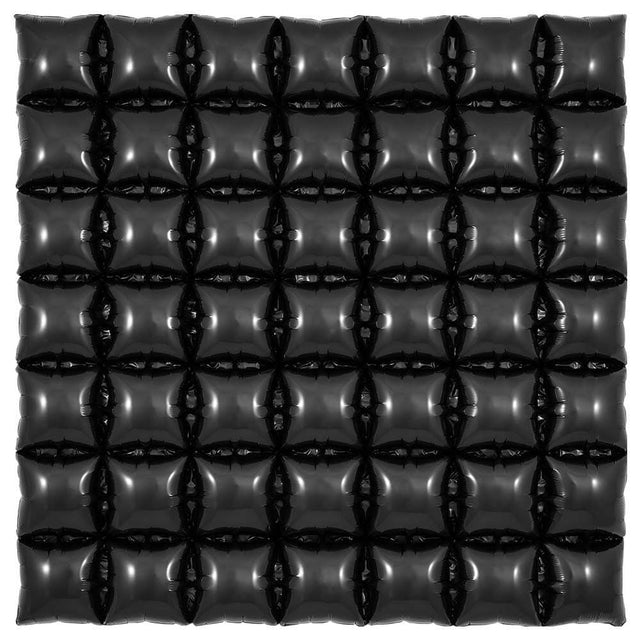 Foil Balloon 36 Inch Waffle Panel Black