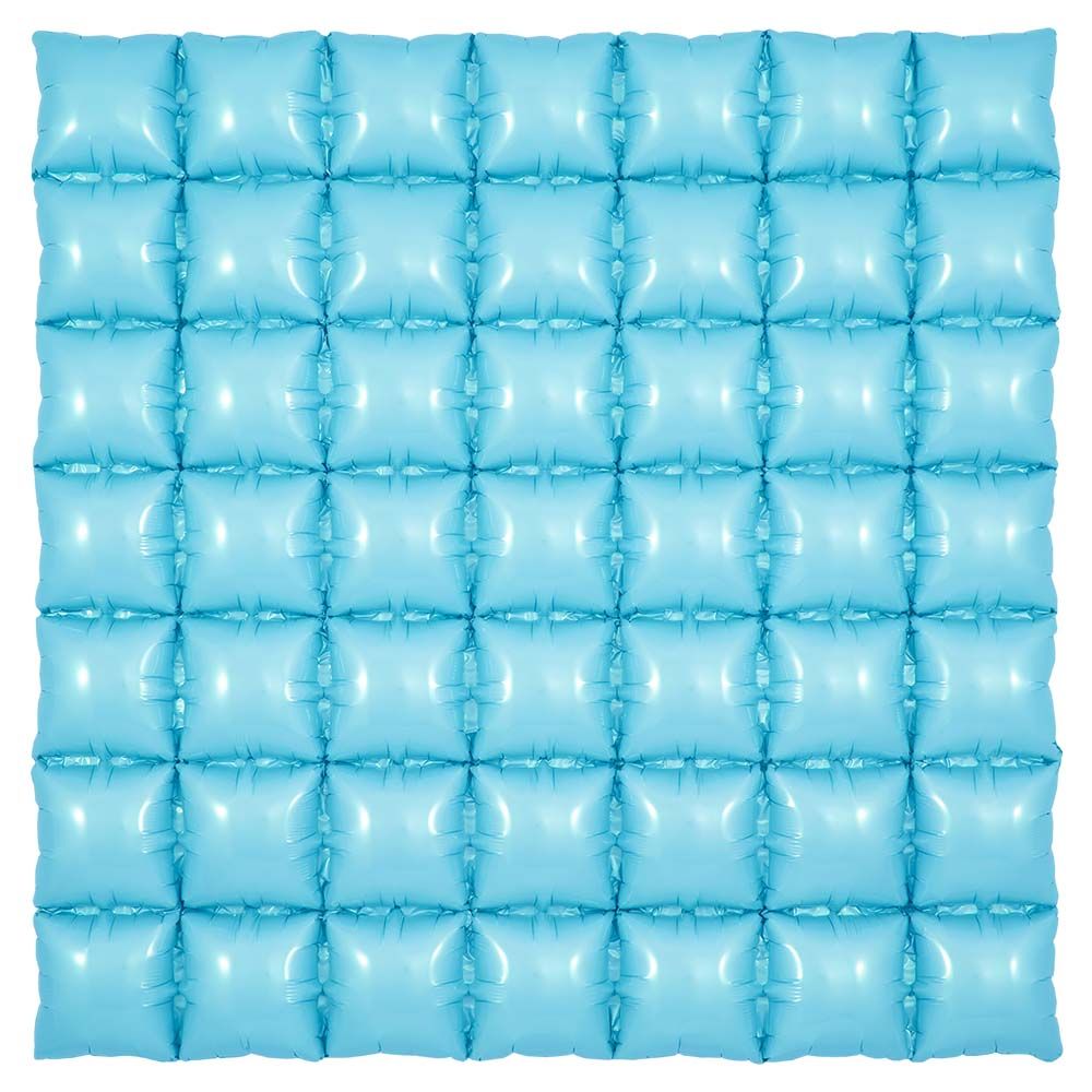 Foil Balloon Waffle Panel Matte Blue
