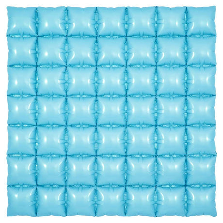 Foil Balloon Waffle Panel Matte Blue