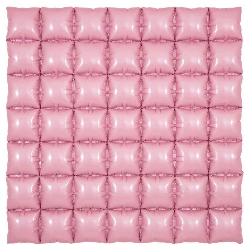 Foil Balloon 36 Inch Waffle Panel Matte Pink