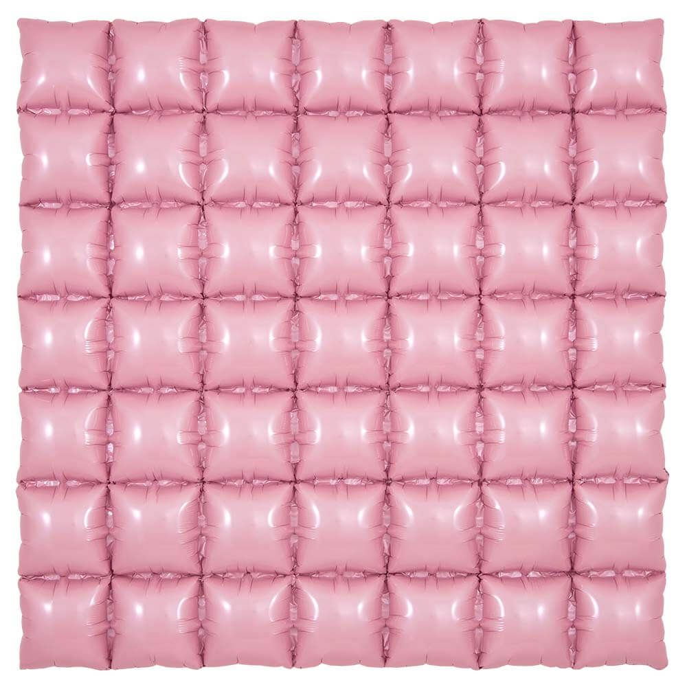Foil Balloon 36 Inch Waffle Panel Matte Pink