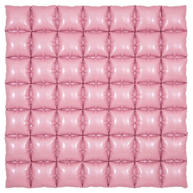 Foil Balloon 36 Inch Waffle Panel Matte Pink