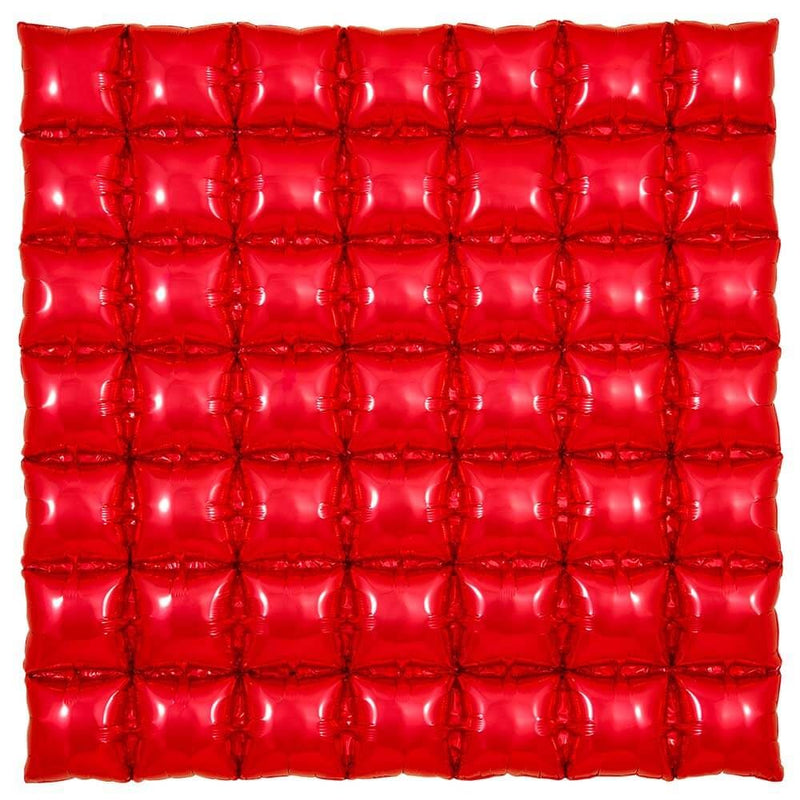 Foil Balloon 36 Inch Waffle Panel Red