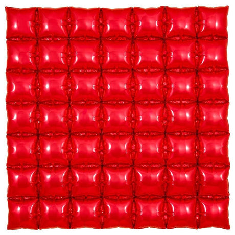 Foil Balloon 36 Inch Waffle Panel Red