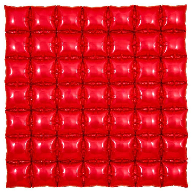 Foil Balloon 36 Inch Waffle Panel Red