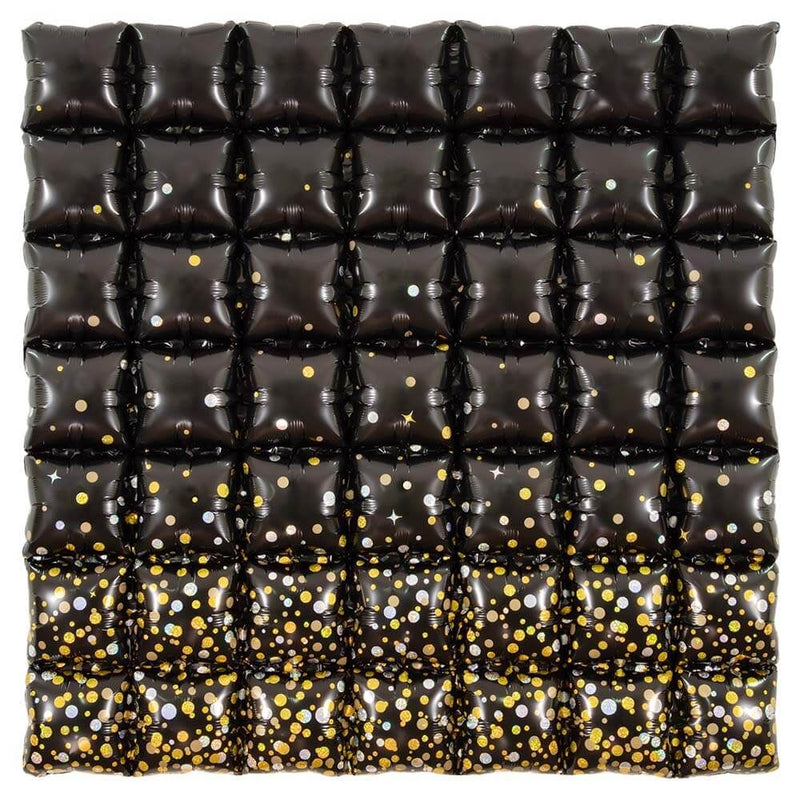 Foil Balloon Waffle Panel 36 Inch Black