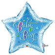 Baby Boy Stars Foil Balloon 36 Inch