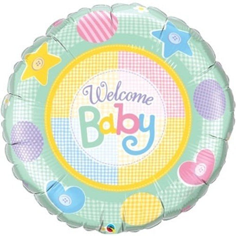 Foil Balloon Welcome Baby Soft Pattern 36 Inch