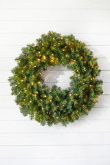 36" Norway Pine Wreath 320T/150WW LED WL/UL
