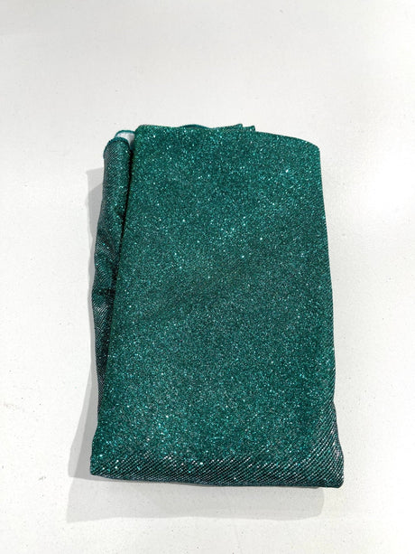 Glitter Shimmer Fabric Tablecloth - Full Covered, 36" Round, Multiple Colors (1 Piece)