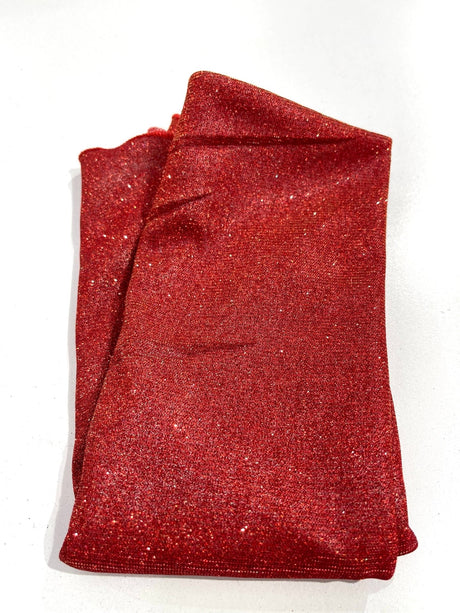 Glitter Shimmer Fabric Tablecloth - Full Covered, 36" Round, Multiple Colors (1 Piece)