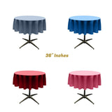36" Round Poly Poplin Seamless Tablecloth Polyester Fabric - Round Seamless, 36" Diameter (1 Piece)