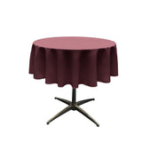 36" Round Poly Poplin Seamless Tablecloth Polyester Fabric - Round Seamless, 36" Diameter (1 Piece)