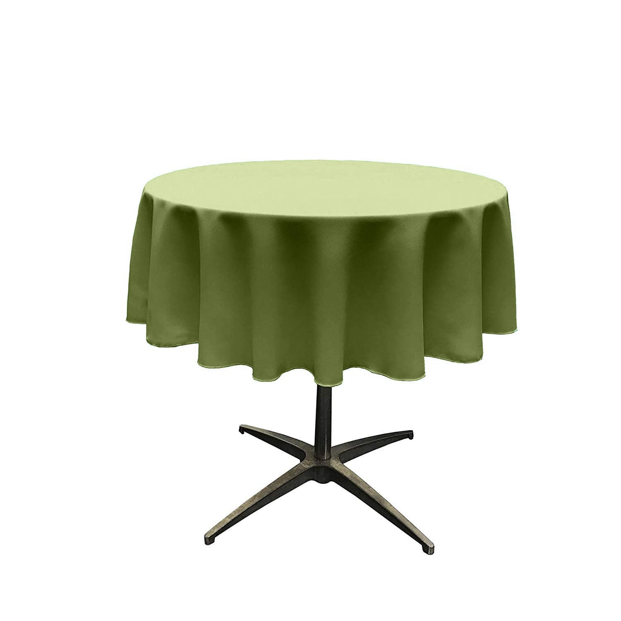 36" Round Poly Poplin Seamless Tablecloth Polyester Fabric - Round Seamless, 36" Diameter (1 Piece)