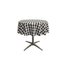 36" Round Tablecloth Polyester Fabric - Checkered Gingham Plaid, 36" Diameter (1 Piece)