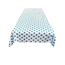 Big Polka Dot Poly Cotton Fabric - Square Tablecloth, 36" X 36", Assorted Colors (1 Piece)