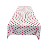 36" X 36" Square Small Polka Dot Poly Cotton Fabric - Black Dot On White, 36" X 36" (1 Piece)