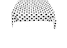 36" X 36" Square Small Polka Dot Poly Cotton Fabric - Black Dot On White, 36" X 36" (1 Piece)