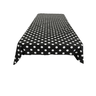 36" X 36" Square Small Polka Dot Poly Cotton Fabric - Black Dot On White, 36" X 36" (1 Piece)