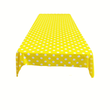 36" X 36" Square Small Polka Dot Poly Cotton Fabric - Black Dot On White, 36" X 36" (1 Piece)