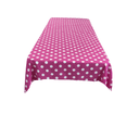 36" X 36" Square Small Polka Dot Poly Cotton Fabric - Black Dot On White, 36" X 36" (1 Piece)