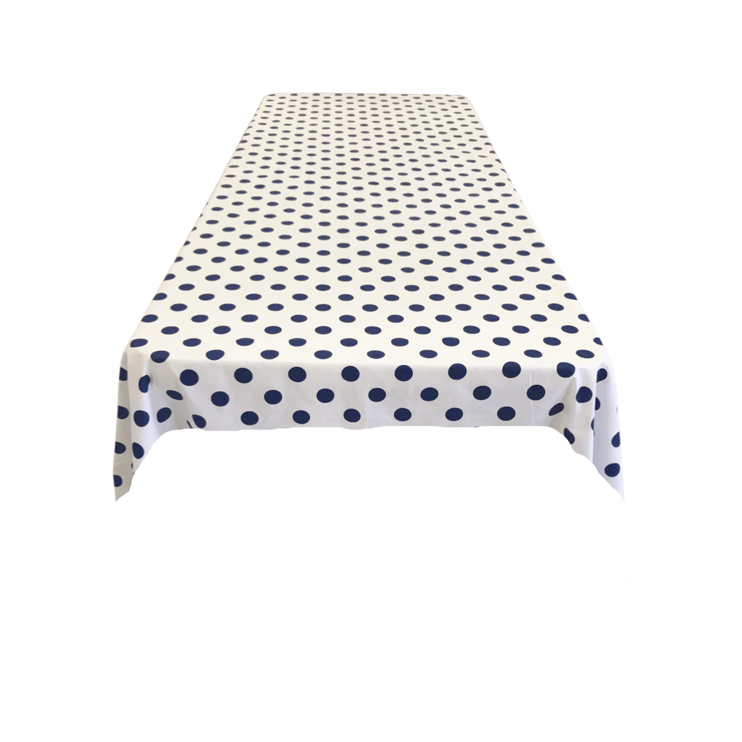 36" X 36" Square Small Polka Dot Poly Cotton Fabric - Black Dot On White, 36" X 36" (1 Piece)