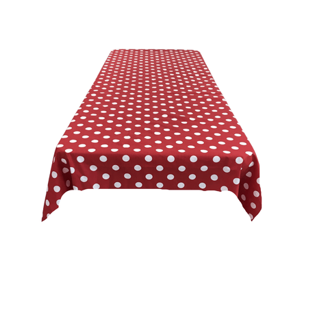 36" X 36" Square Small Polka Dot Poly Cotton Fabric - Black Dot On White, 36" X 36" (1 Piece)