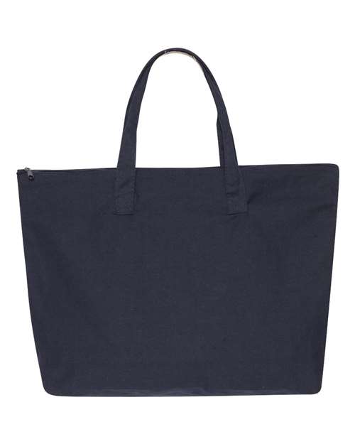 Tote with Top Zippered Closure