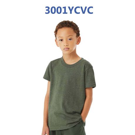 BELLA + CANVAS® Youth CVC Jersey Crew Neck Tee - 3001YCVC
