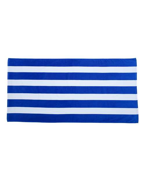 Cabana Stripe Velour Beach Towel